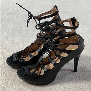 Lace up heels NWOT